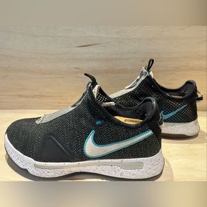 Nike PG 4 Mens size 9 Athletic Sneaker Shoe Black Blue White CD5079-004
